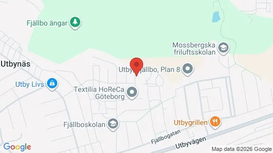 Lägenheter att hyra i Göteborg Östra - kort over placeringen