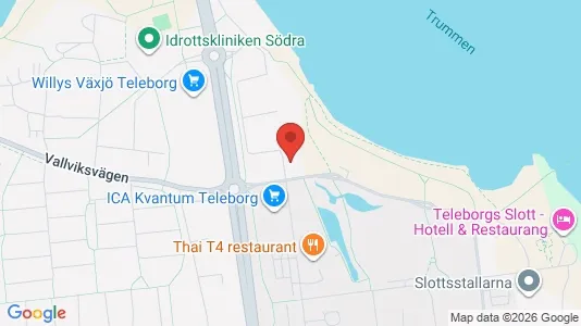 Lägenheter att hyra i Växjö - kort over placeringen