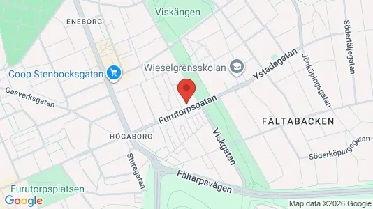 Lägenheter att hyra i Helsingborg - kort over placeringen