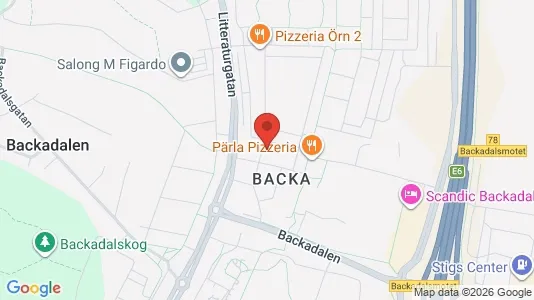 Lägenheter att hyra i Norra hisingen - kort over placeringen