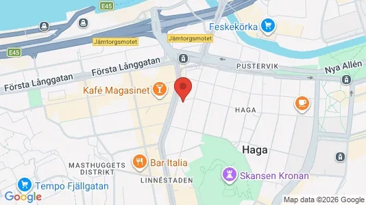 Lägenheter att hyra i Göteborg Centrum - kort over placeringen