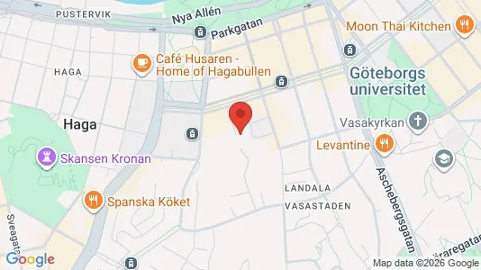 Lägenheter att hyra i Göteborg Centrum - kort over placeringen