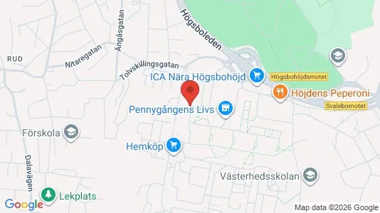 Lägenheter att hyra i Majorna-Linné - kort over placeringen