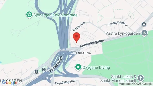 Lägenheter att hyra i Majorna-Linné - kort over placeringen