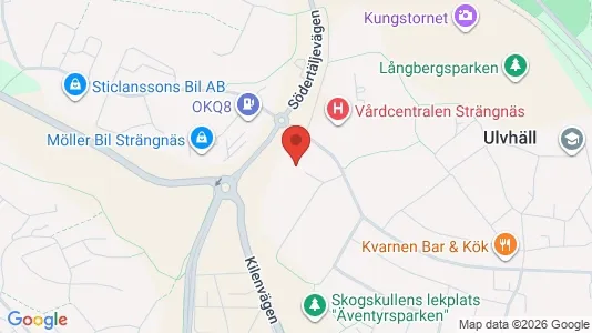 Lägenheter att hyra i Strängnäs - kort over placeringen