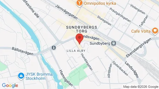 Lägenheter att hyra i Sundbyberg - kort over placeringen