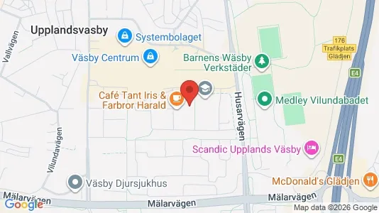 Lägenheter att hyra i Upplands Väsby - kort over placeringen