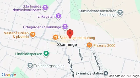 Lägenheter att hyra i Mjölby - kort over placeringen