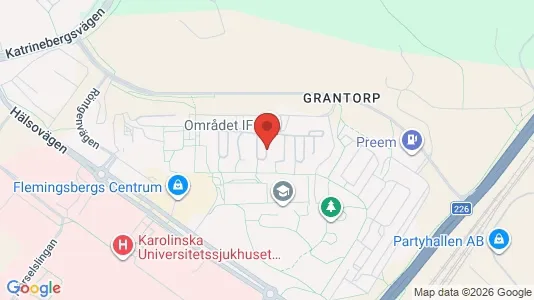 Lägenheter att hyra i Huddinge - kort over placeringen