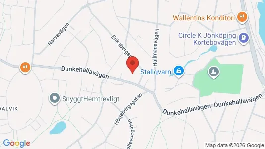 Lägenheter att hyra i Jönköping - kort over placeringen