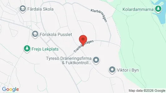 Lägenheter att hyra i Tyresö - kort over placeringen