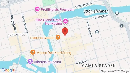 Lägenheter att hyra i Norrköping - kort over placeringen