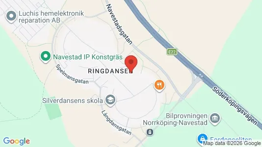 Lägenheter att hyra i Norrköping - kort over placeringen