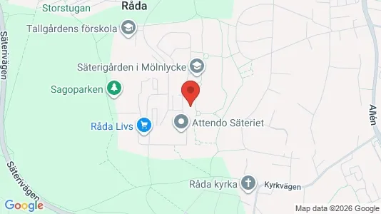 Lägenheter att hyra i Härryda - kort over placeringen