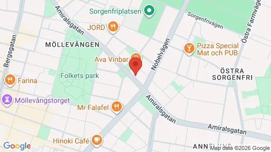 Lägenheter att hyra i Malmö Centrum - kort over placeringen