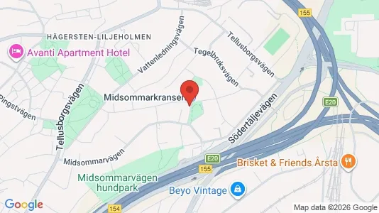 Lägenheter att hyra i Söderort - kort over placeringen