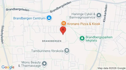 Lägenheter att hyra i Haninge - kort over placeringen