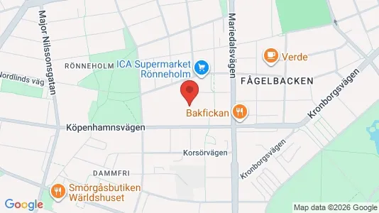 Lägenheter att hyra i Malmö Centrum - kort over placeringen