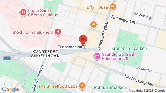 Lägenheter att hyra i Kungsholmen - kort over placeringen