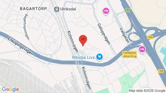 Lägenheter att hyra i Solna - kort over placeringen