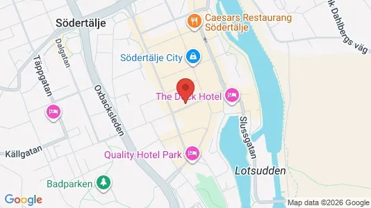 Lägenheter att hyra i Södertälje - kort over placeringen
