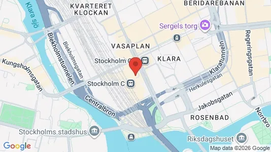Lägenheter att hyra i Stockholm Innerstad - kort over placeringen