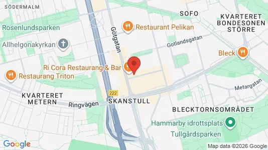 Lägenheter att hyra i Södermalm - kort over placeringen