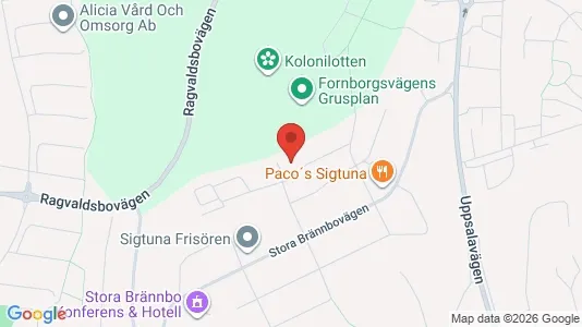 Lägenheter att hyra i Sigtuna - kort over placeringen