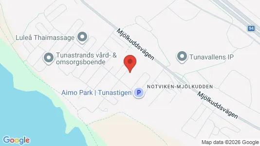 Lägenheter att hyra i Luleå - kort over placeringen