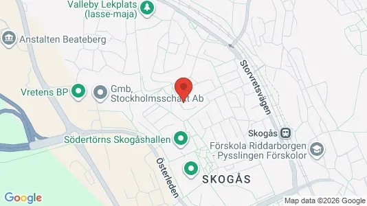 Lägenheter att hyra i Huddinge - kort over placeringen