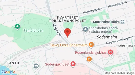Lägenheter att hyra i Södermalm - kort over placeringen