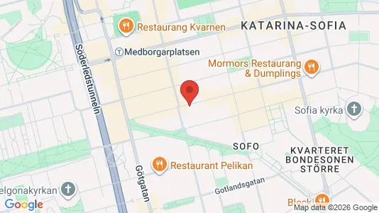 Lägenheter att hyra i Södermalm - kort over placeringen