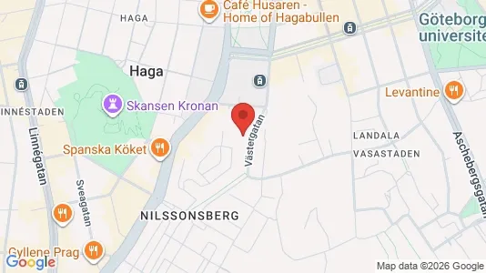 Lägenheter att hyra i Göteborg Centrum - kort over placeringen