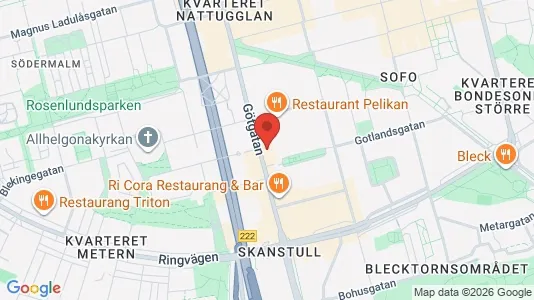 Lägenheter att hyra i Södermalm - kort over placeringen