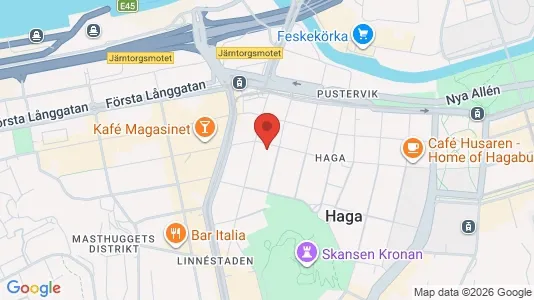 Lägenheter att hyra i Göteborg Centrum - kort over placeringen