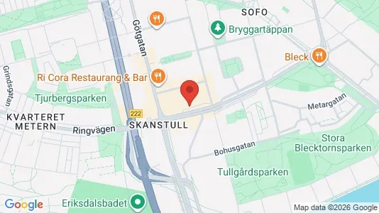 Lägenheter att hyra i Södermalm - kort over placeringen