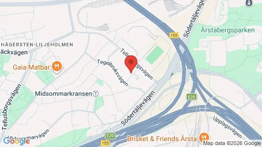 Lägenheter att hyra i Söderort - kort over placeringen
