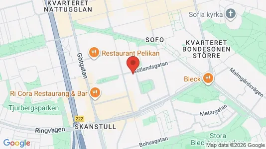 Lägenheter att hyra i Södermalm - kort over placeringen
