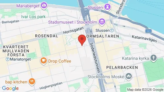 Lägenheter att hyra i Södermalm - kort over placeringen
