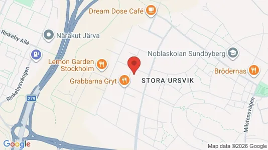 Lägenheter att hyra i Sundbyberg - kort over placeringen