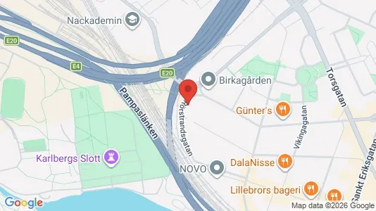 Lägenheter att hyra i Vasastan - kort over placeringen