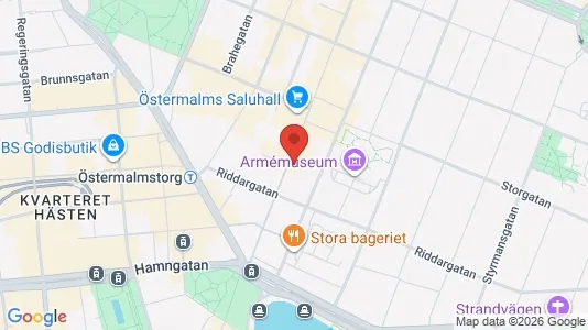 Lägenheter att hyra i Östermalm - kort over placeringen