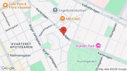 Lägenheter att hyra i Östermalm - kort over placeringen
