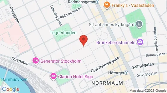 Lägenheter att hyra i Stockholm Innerstad - kort over placeringen
