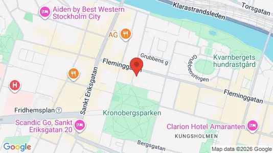 Lägenheter att hyra i Kungsholmen - kort over placeringen