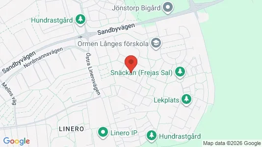 Lägenheter att hyra i Lund - kort over placeringen