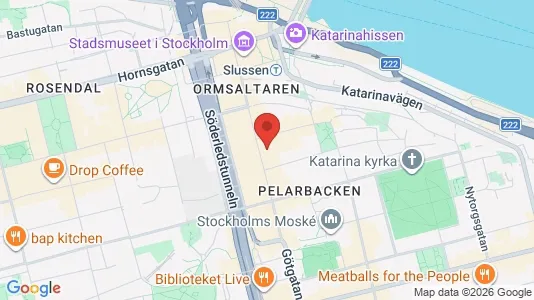 Lägenheter att hyra i Södermalm - kort over placeringen