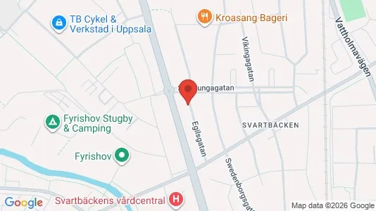Lägenheter att hyra i Uppsala - kort over placeringen