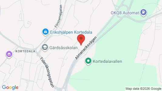 Lägenheter att hyra i Göteborg Östra - kort over placeringen