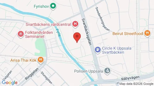 Lägenheter att hyra i Uppsala - kort over placeringen